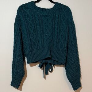 Pink Lily Cable Knit Sweater